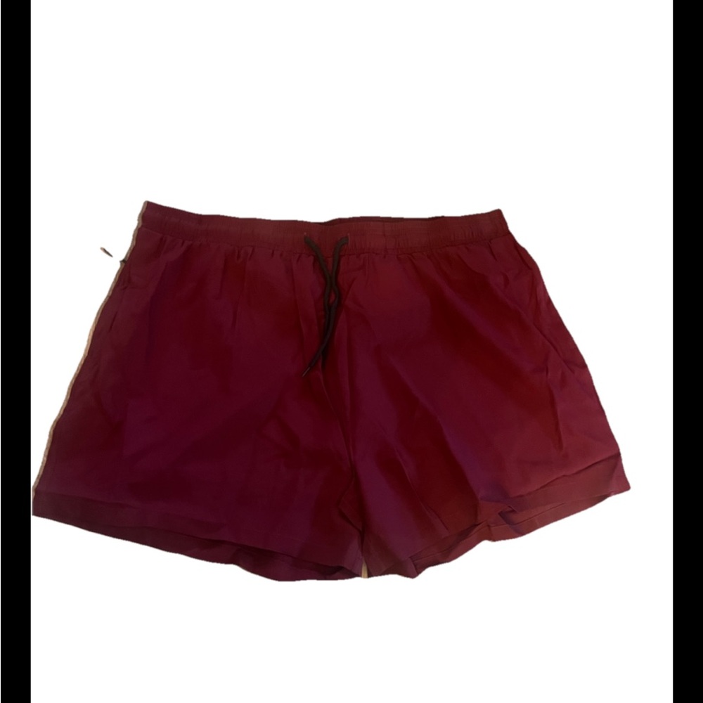 Men's Burgundy Swim Trunks